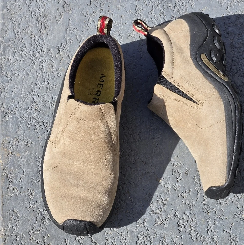 Merrell Junggle Moc Sz 7 Mens Classic Slip On Ortholite Comfort Insoles
